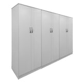 Dulap Athos II cu 6 usi, 240x42x180 cm - Alb