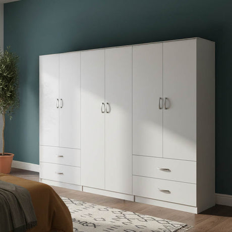Dulap Athos cu 6 usi, 240x42x180 cm