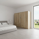 Dulap Athos cu 6 usi, 240x42x180 cm - Dulap Athos cu 6 usi, 240x42x180 cm - 383-000203