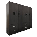 Dulap Athos cu 6 usi, 180x42x180 cm - Nuc