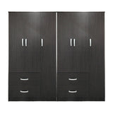Dulap Athos cu 6 usi, 180x42x180 cm - Nuc