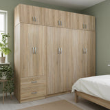 Dulap Athos I cu 6 usi si loft, 240x42x240 cm - Dulap Athos I cu 6 usi si loft, 240x42x240 cm - 383-000263