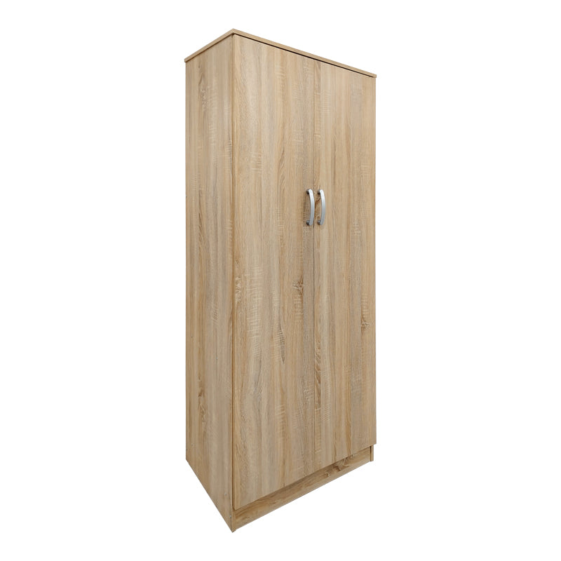 Dulap Athos I cu 6 usi si loft, 240x42x240 cm - Stejar