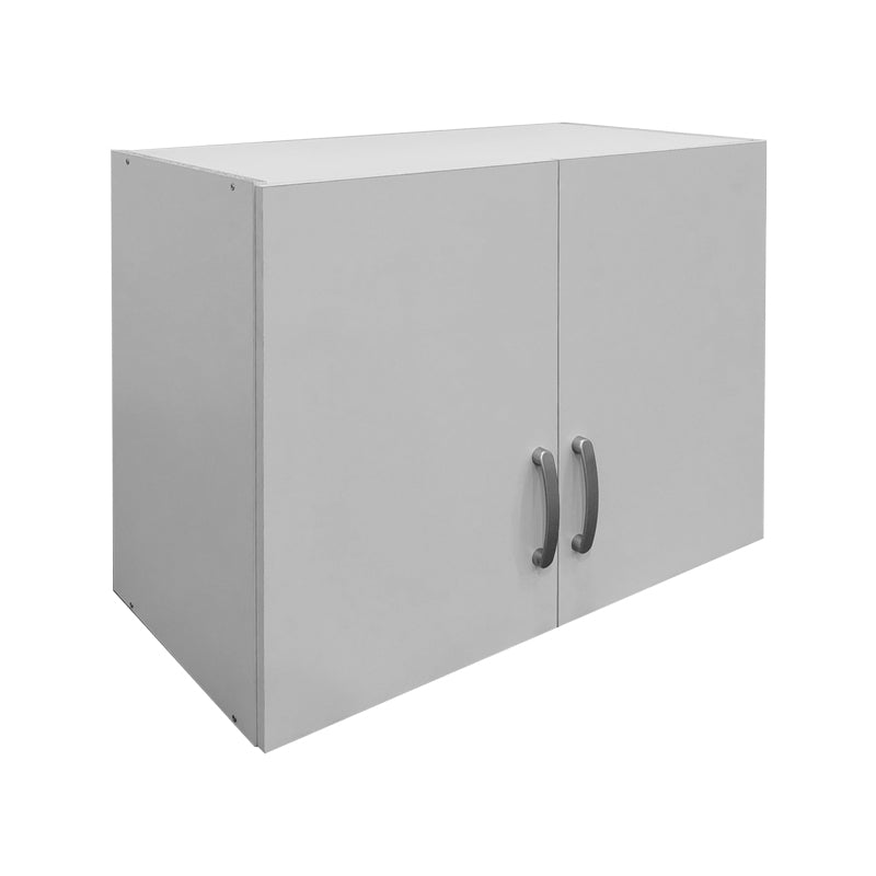 Dulap Athos II cu 6 usi si loft, 240x42x240 cm - Alb
