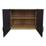 Dulap Athos cu 6 usi si loft, 240x42x240 cm - Sonoma-Antracit