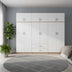 Dulap Athos I cu 6 usi si loft, 240x42x240 cm - 383-000273
