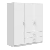 Dulap cu trei uși Royal, Alb - Stejar, 150x58x177 cm - Dulap cu trei uși Royal, Alb - Stejar, 150x58x177 cm