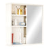 Dulap de baie Bagno cu oglinda, Alb, 60x14x64 cm