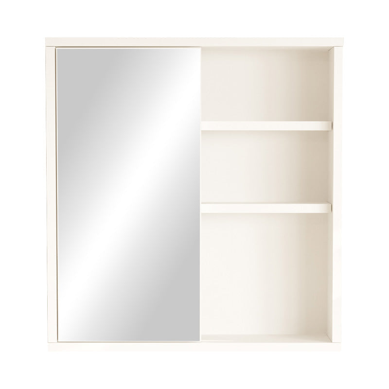 Dulap de baie Bagno cu oglinda, Alb, 60x14x64 cm