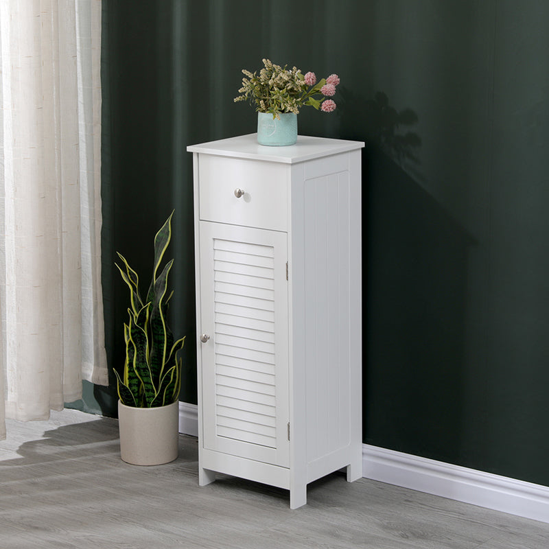 Dulap de baie Chesy, MDF, 32x30x87 cm - Dulap de baie Chesy, MDF, Alb, 32x30x87 cm, detaliu produs