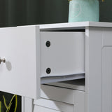 Dulap de baie Chesy, MDF, 32x30x87 cm - Dulap de baie Chesy, MDF, Alb, 32x30x87 cm, imagine produs 6