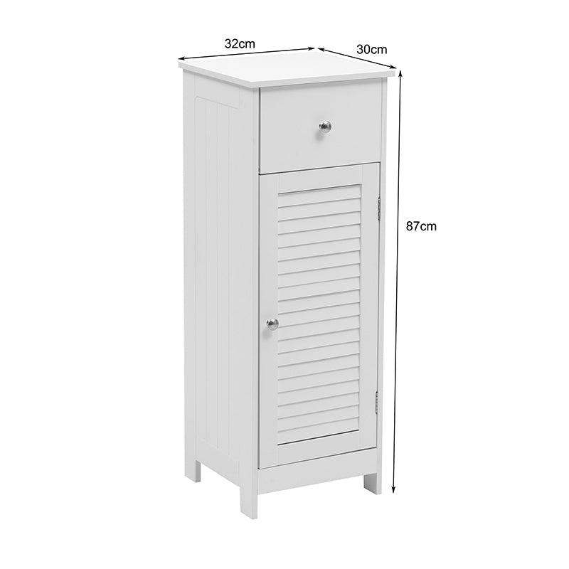Dulap de baie Chesy, MDF, 32x30x87 cm - Dulap de baie Chesy, MDF, Alb, 32x30x87 cm, imagine produs 9