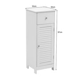 Dulap de baie Chesy, MDF, 32x30x87 cm - Dulap de baie Chesy, MDF, Alb, 32x30x87 cm, imagine produs 9