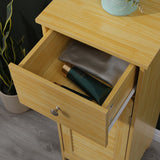 Dulap de baie Chesy, MDF, 32x30x87 cm - Natural