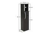Dulap de Baie Hartie igienica, 15x65x12 cm - Gri