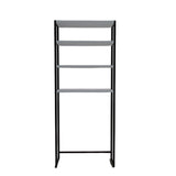 Dulap De Baie Salzgitter cu 4 Rafturi si cadru Metal, Alb, 54x150x18 cm