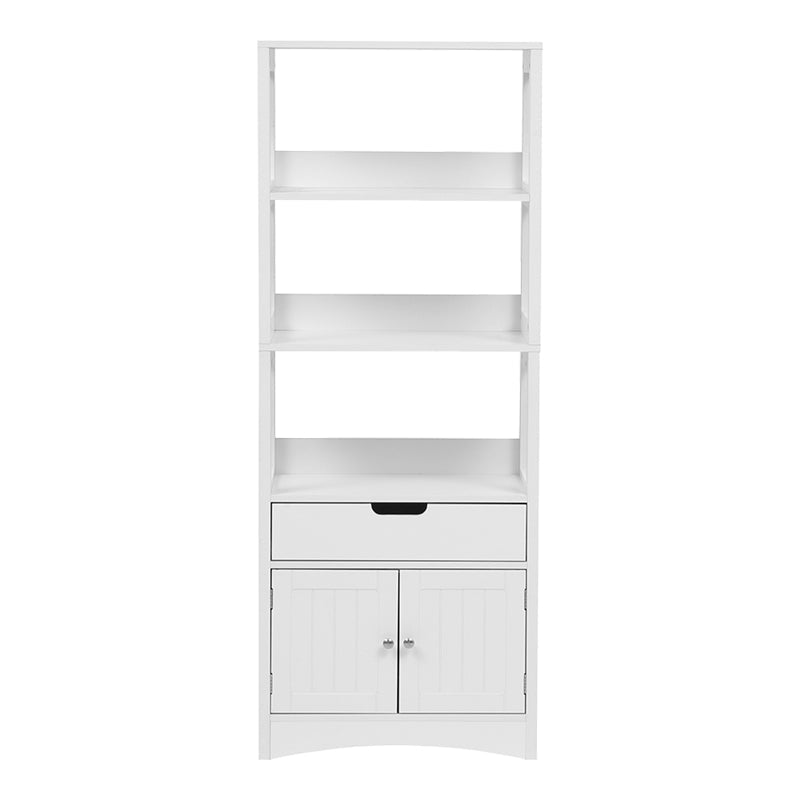 Dulap de baie Sejo, MDF, Alb, 60x33x154 cm