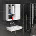 Dulap de baie Suspendat Secret, Alb, 60 x 64 x 22 cm
