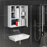 Dulap de baie Suspendat Secret, Alb, 60x64x22 cm