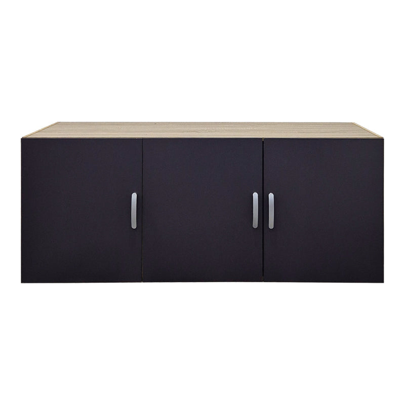 Dulap Alvia cu 3 usi, 150x51x60 cm - Sonoma-Antracit