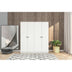 Dulap de Haine cu 6 Usi si 13 Rafturi, Alb, 120 x 170 x 41 Cm