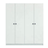 Dulap de Haine cu 6 Usi si 13 Rafturi, Alb, 120x170x41 cm