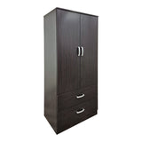 Dulap de haine Alvia cu 2 uși și 2 sertare, Diverse culori, 80x52x180 cm - Dulap de haine Alvia cu 2 uși și 2 sertare, Diverse culori, 80x52x180 cm