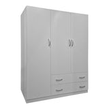 Dulap de haine Alvia cu 3 uși și 2 sertare, Diverse culori, 150x51x180cm - Dulap de haine Alvia cu 3 uși și 2 sertare, Diverse culori, 150x51x180cm