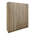 Dulap de haine Three-leaf wardrobe cu 2 drawers Alvia, Diverse culori, 150x51x180cm - 383-000162