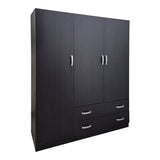 Dulap de haine Alvia cu 3 uși și 2 sertare, Diverse culori, 150x51x180cm - Dulap de haine Three-leaf wardrobe cu 2 drawers Alvia, Diverse culori, 150x51x180cm - 383-000163