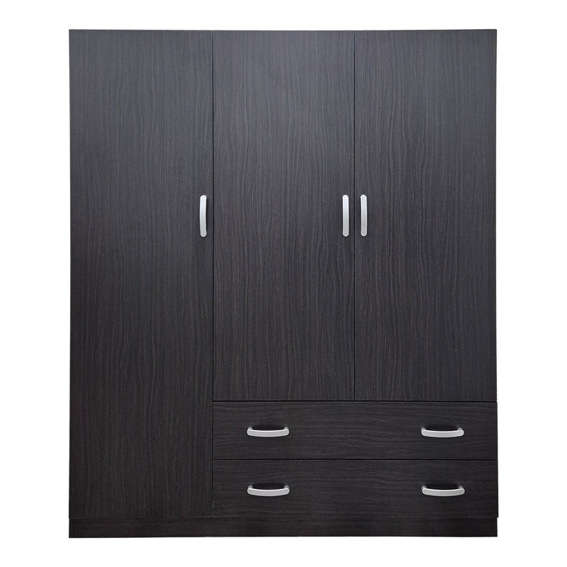 Dulap de haine Alvia cu 3 uși și 2 sertare, Diverse culori, 150x51x180cm - WENGE