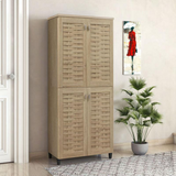 Dulap de pantofi Mantam 4 usi, 24 - 30 de perechi, Sonoma - Nuc, 78x40x170 cm - Dulap de pantofi Mantam 4 usi, 24 - 30 de perechi, Sonoma - Nuc, 78x40x170 cm