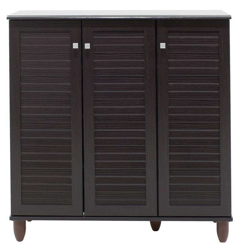 Dulap de pantofi SANTΟ, 16-20 perechi, Diverse culori, 89x34x91 cm - Negru