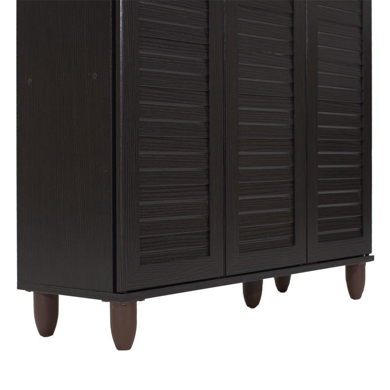 Dulap de pantofi SANTΟ, 16-20 perechi, Diverse culori, 89x34x91 cm - Negru