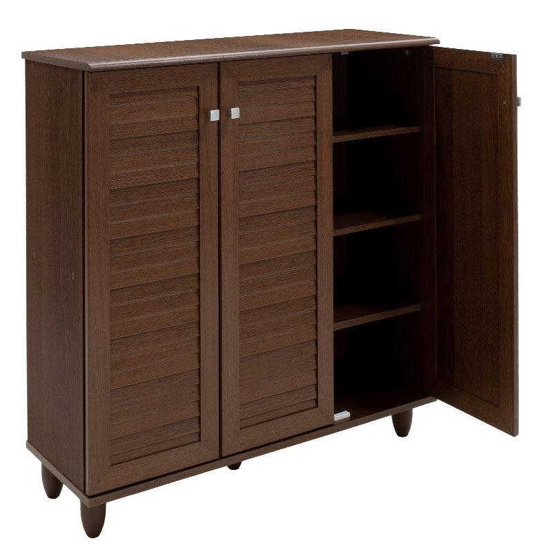 Dulap de pantofi SANTΟ, 16-20 perechi, Diverse culori, 89x34x91 cm - Nuc
