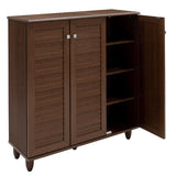Dulap de pantofi SANTΟ, 16-20 perechi, Diverse culori, 89x34x91 cm - Nuc