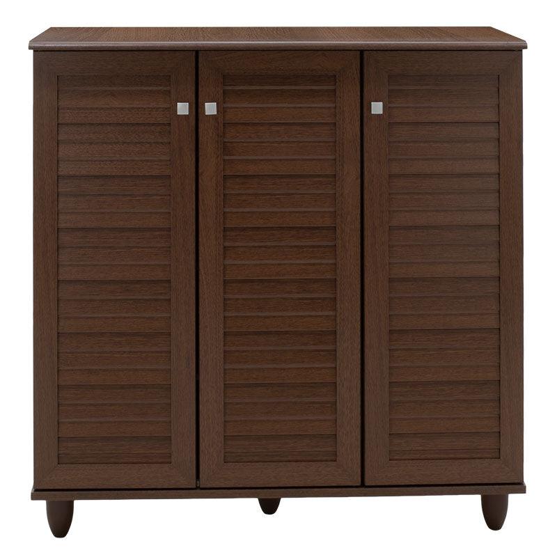 Dulap de pantofi SANTΟ, 16-20 perechi, Diverse culori, 89x34x91 cm - Nuc