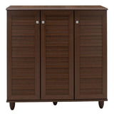 Dulap de pantofi SANTΟ, 16-20 perechi, Diverse culori, 89x34x91 cm - Nuc