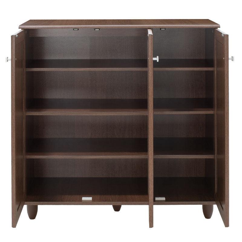 Dulap de pantofi SANTΟ, 16-20 perechi, Diverse culori, 89x34x91 cm - Nuc