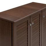 Dulap de pantofi SANTΟ, 16-20 perechi, Diverse culori, 89x34x91 cm - Nuc