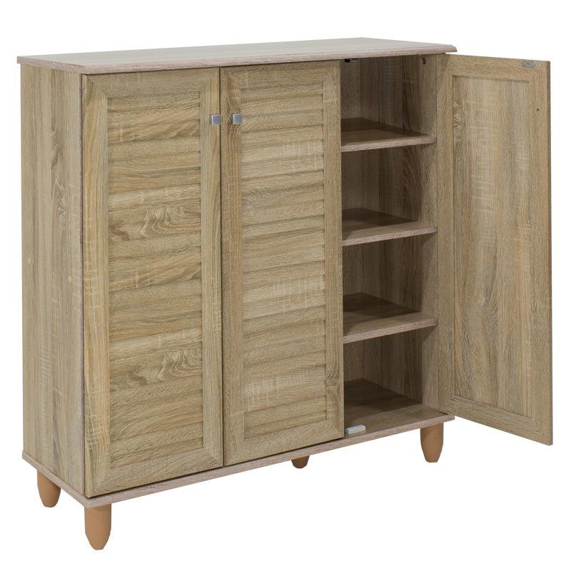 Dulap de pantofi SANTΟ, 16-20 perechi, Diverse culori, 89x34x91 cm - Sonoma