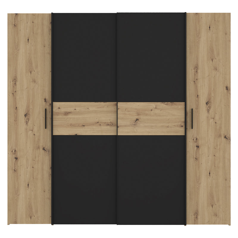 Dulap dormitor Bekerk, Maro inchis, 200x62x190 cm