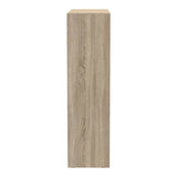 Dulap dormitor cu 2 usi glisante cu oglinda Aparador, Alb - Stejar, 180x60x220 cm - Stejar