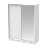 Dulap dormitor cu oglinda Korredor, Alb - Stejar, 160x60x220 cm - Dulap dormitor cu oglinda Korredor, Alb - Stejar, 160x60x220 cm - 361-000051
