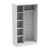 Dulap Korredor cu usi glisante si oglinda, 120x60x220 cm - Alb
