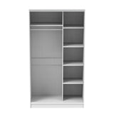 Dulap Korredor cu usi glisante si oglinda, 120x60x220 cm - Alb
