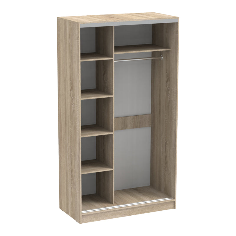 Dulap Korredor cu usi glisante si oglinda, 120x60x220 cm - Stejar
