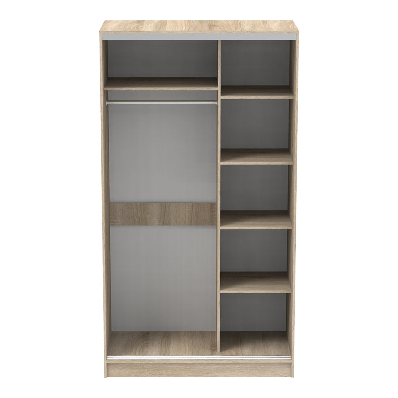 Dulap Korredor cu usi glisante si oglinda, 120x60x220 cm - Stejar