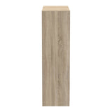 Dulap dormitor cu oglinda Korredor, Alb - Stejar, 160x60x220 cm - Stejar
