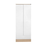 Dulap Haine GRD-821-MB-2 Home Collection® Base, 2 usi cu sertar si umeras, Alb, 80x198x52 cm
